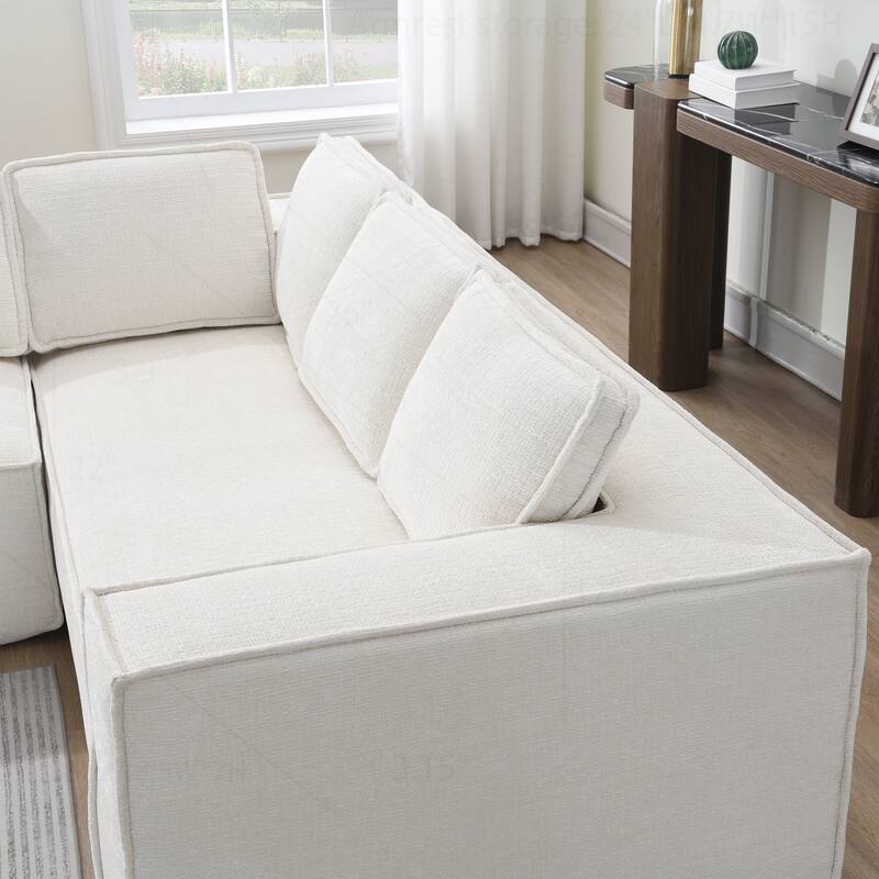 Minimalist Modular Sofa with Advanced Materials for Comfort and Style