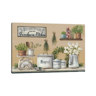 iCanvas "Garden Farmhouse Kitchen" by Pam Britton Canvas Print