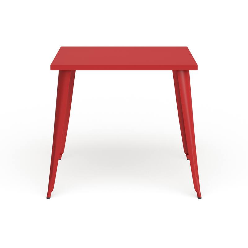 35.5'' Square Metal Indoor-Outdoor Table - 35.5"W x 35.5"D x 29.75"H