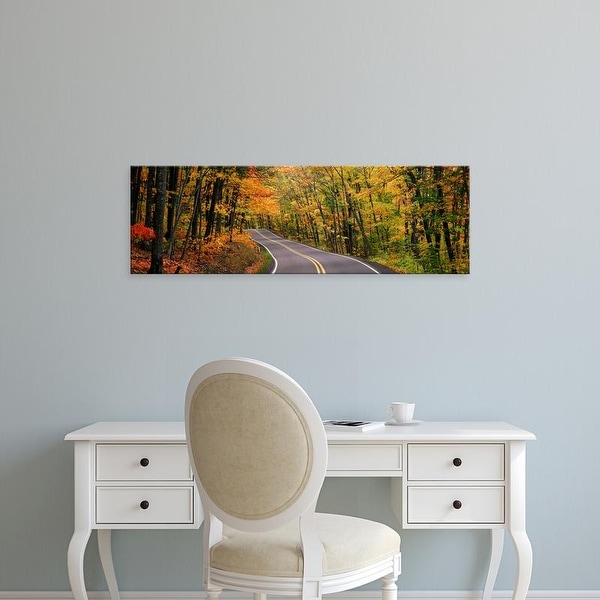 Easy Art Prints Panoramic Images's 'Route 41 Keweenaw Peninsula nr Copper Harbor MI USA' Premium Canvas Art