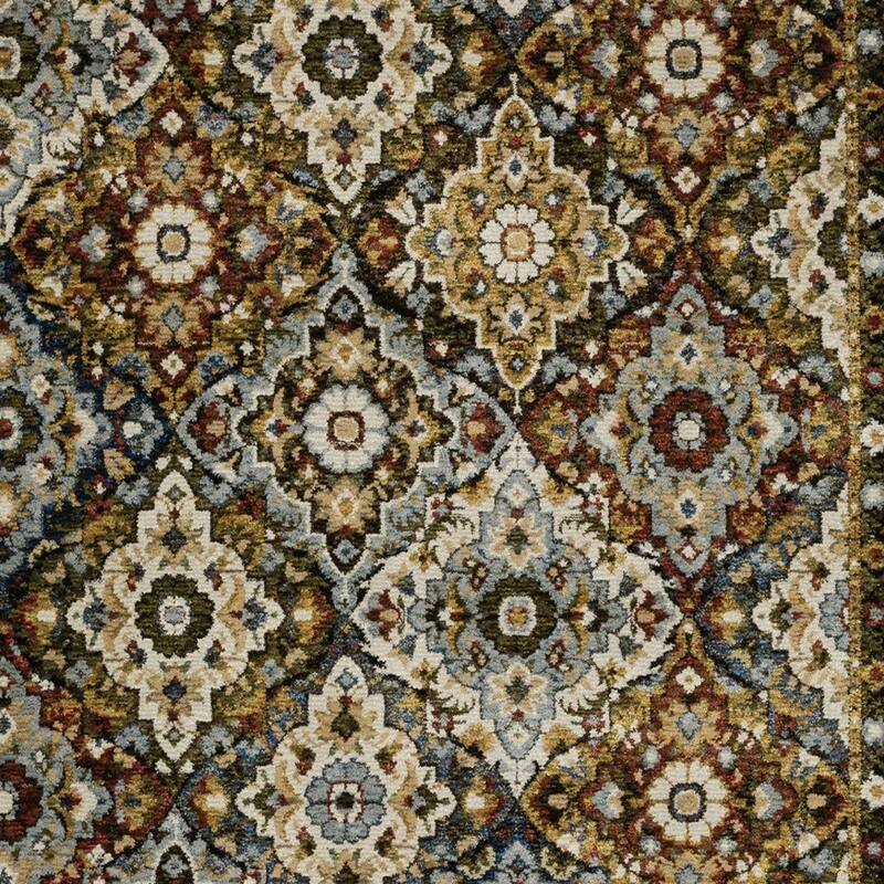 HomeRootsMedallion Traditional Rectangle Area Rug