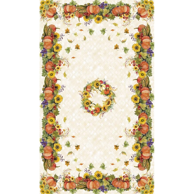 Laural Home Cornucopia Harvest Tablecloth - 70x144