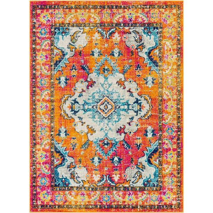 Livabliss Frederika Faded Medallion Area Rug