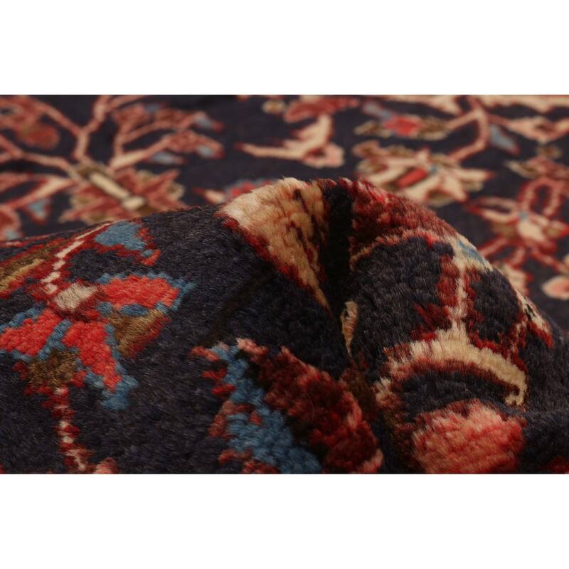ECARPETGALLERY Hand-knotted Andelz Navy Wool Rug - 3'7 x 11'11