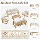 preview thumbnail 46 of 122, Spruce & Spring Outdoor Patio Furniture Set Aluminum Sofa Accent Chair