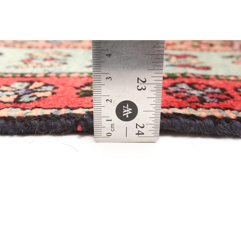 ECARPETGALLERY Hand-knotted Konya Anatolian Red Wool Rug - 3'10 x 7'3