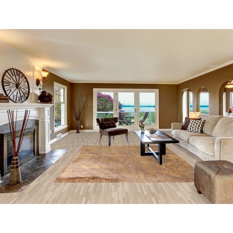 All-Over Abstract Area Rug Hand-Knotted Wool Carpet - 7'7"x 9'8"