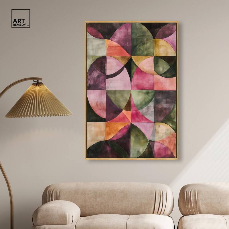 Tessellated Arcs Canvas by Art Remedy