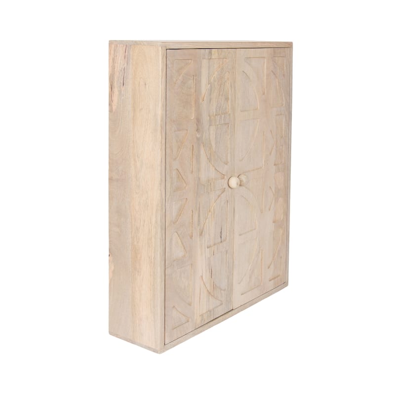 Kate and Laurel Galliene Wood Wall Cabinet - 22x7x28 - White