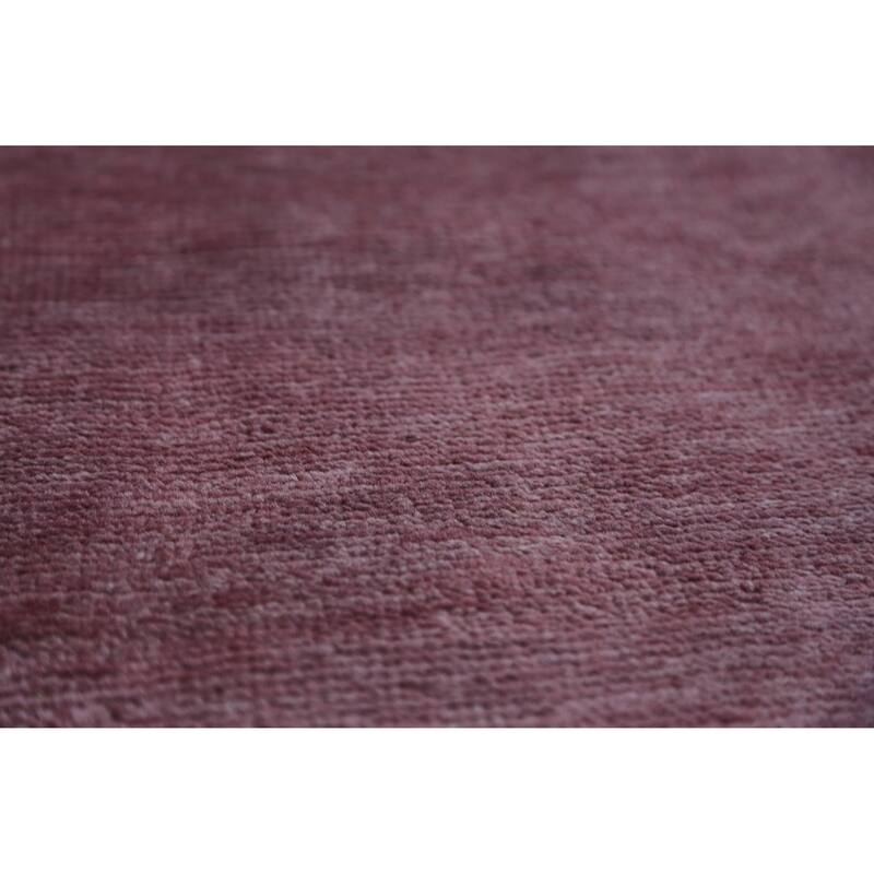 Hand Knotted Oriental 100% Wool Carpet Modern Solid Purples Gabbeh Area Rug - 12' 0'' X 8' 10''