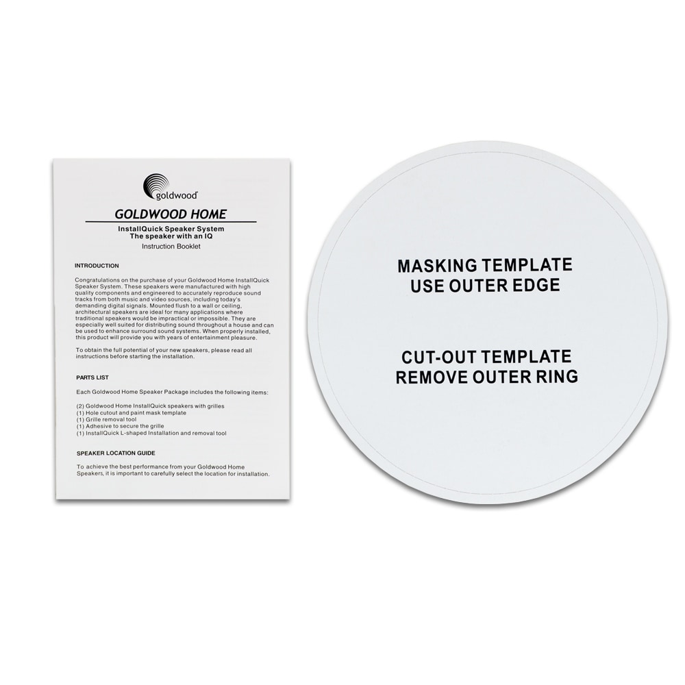 Shop Goldwood Sound Gh65 In Ceiling 6 5 Speakers Home Quick