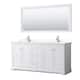 Option White, Chrome Trim, White Quartz Top