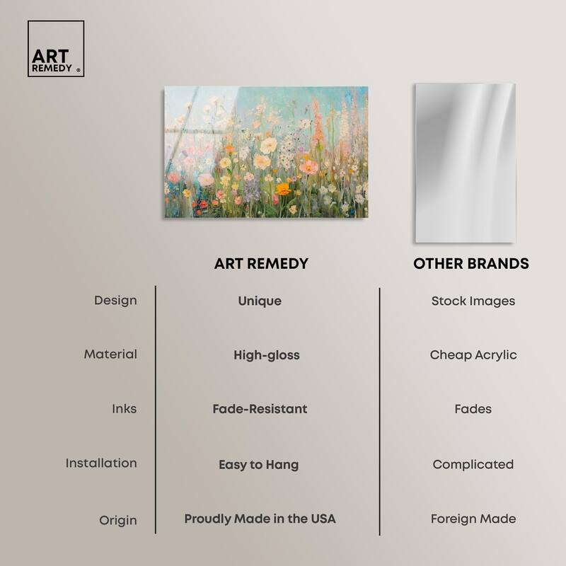 Soft Focus Flora II Acrylic by Art Remedy, Ready to Hang