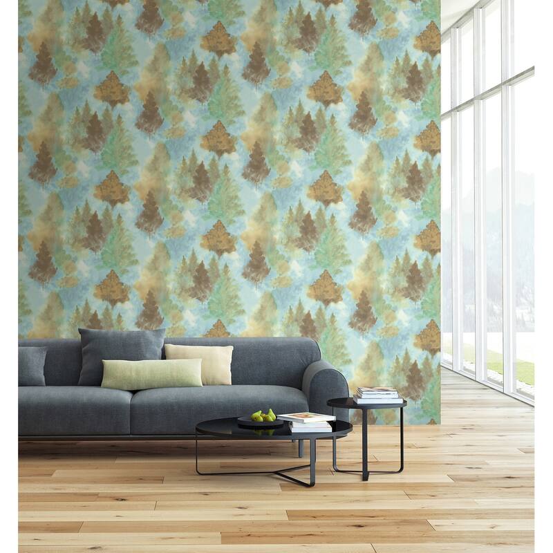 Seabrook Designs Soft Landscape Unpasted Wallpaper