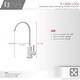 preview thumbnail 8 of 15, STYLISH Matte Black Pull Down Kitchen Faucet with Cold Water Tap and Deck Plate - Matte Black