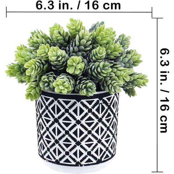 3 Small Pots Succulents Artificial String of Pearls Aloe Vera Hops  Succulents Indoor and Outdoor Decoration - N/A - Bed Bath & Beyond -  42604827