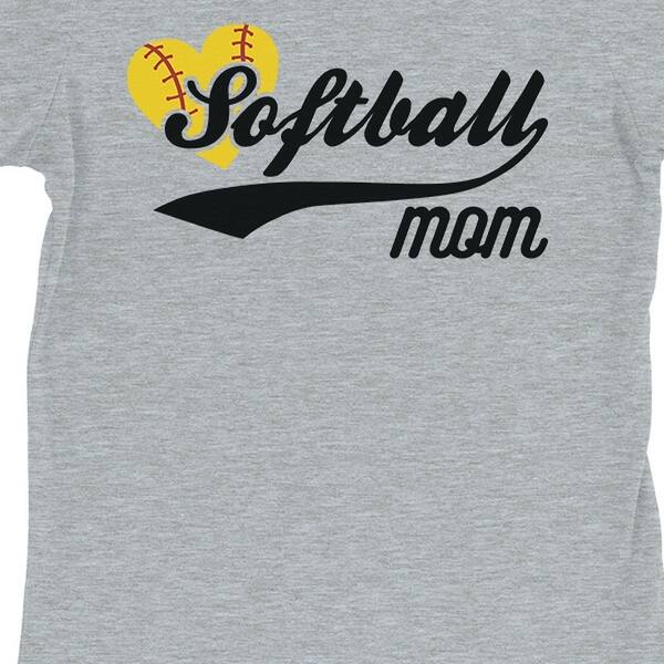 Shop Softball Mom Womens Grey T Shirt Funny Softball Mom Quote Shirt Overstock 27657429