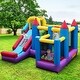preview thumbnail 2 of 6, Costway 5-In-1 Inflatable Bounce Castle with Basketball Rim & Climbing