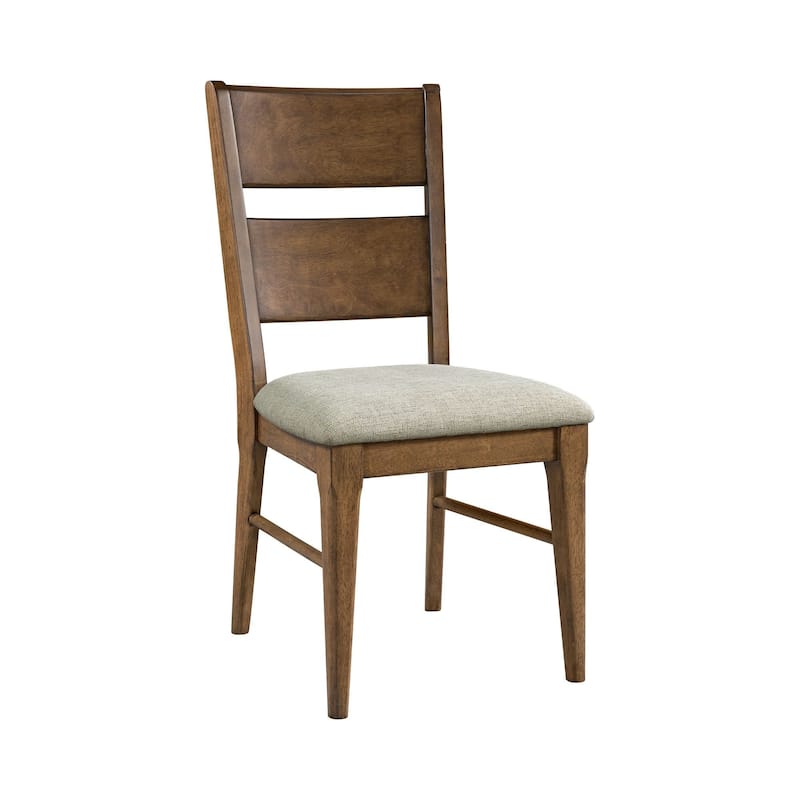 Koloa Upholstered Ladder Back Dining Chair, Honey (Set of 2)
