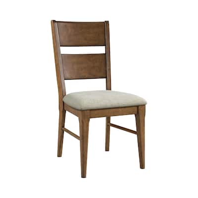 Koloa Upholstered Ladder Back Dining Chair, Honey (Set of 2)