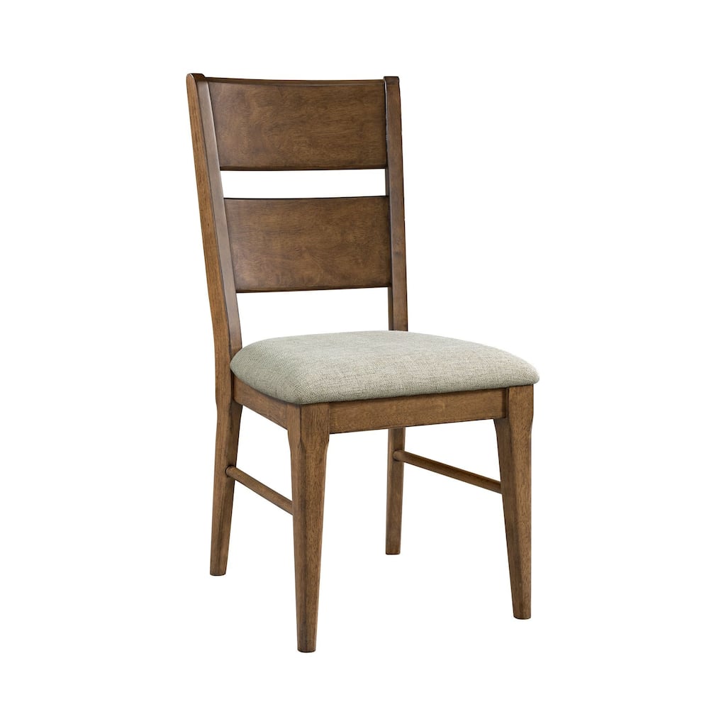 Koloa Upholstered Ladder Back Dining Chair, Honey (Set of 2)