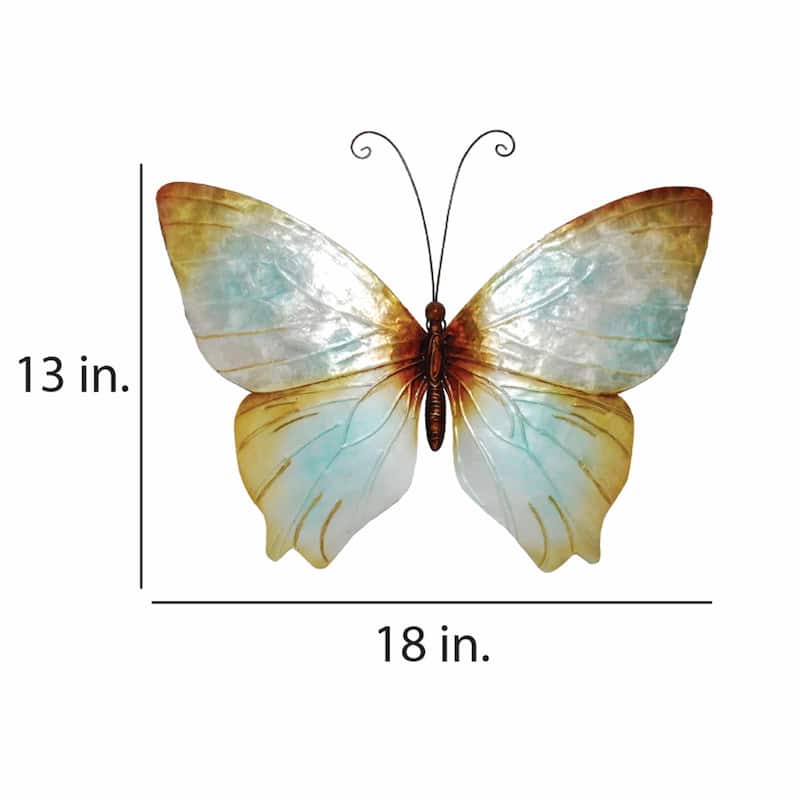 Butterfly Wall Decor Pearl (m2011) - 1 x 18 x 13