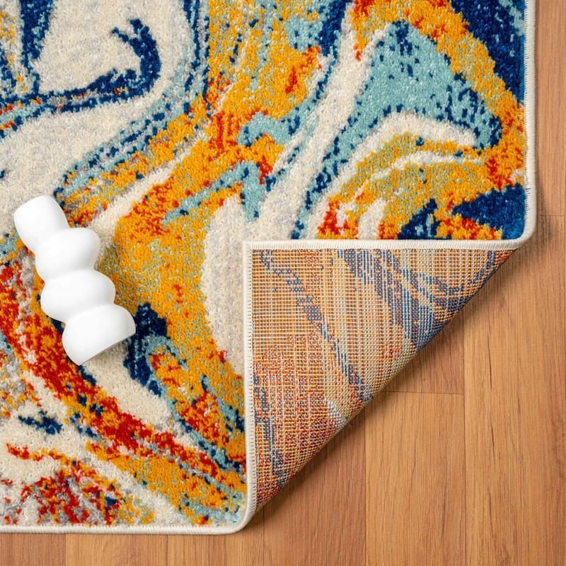 Luxe Weavers Abstract Artistic Indoor Area Rug, Medium Pile Carpet