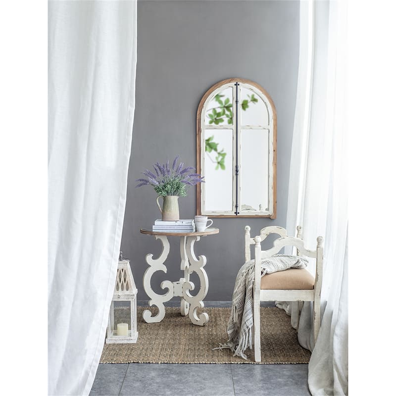 Arch Wood Wall Mirror