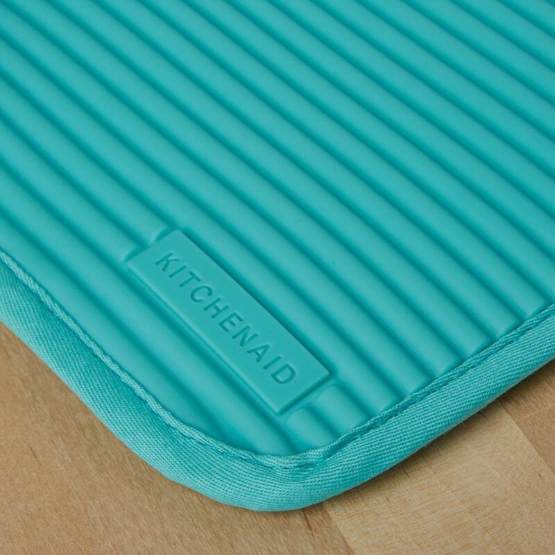 KitchenAid Ribbed Soft Silicone Pot Holder 2-Pack Set, 7"x9"