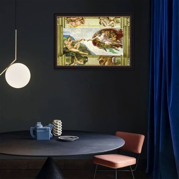 Sistine Chapel Ceiling: Creation of Adam by Michelangelo ...