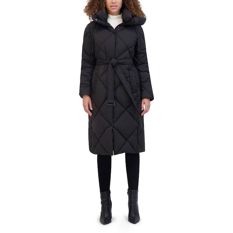 Kenneth Cole Women's Quilted Long Puffer Coat