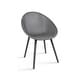 preview thumbnail 7 of 13, Plastic Chair Armchair With Arms Transparent Natural Wood Legs Dining Crystal For Kitchen Desk Home Work