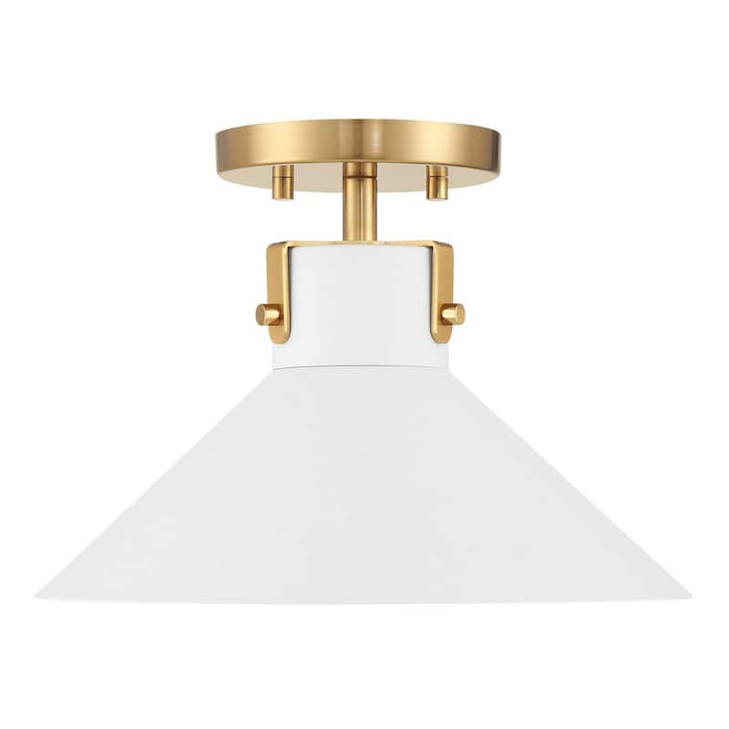 1-Light Ceiling Light and Brass By Trade Winds