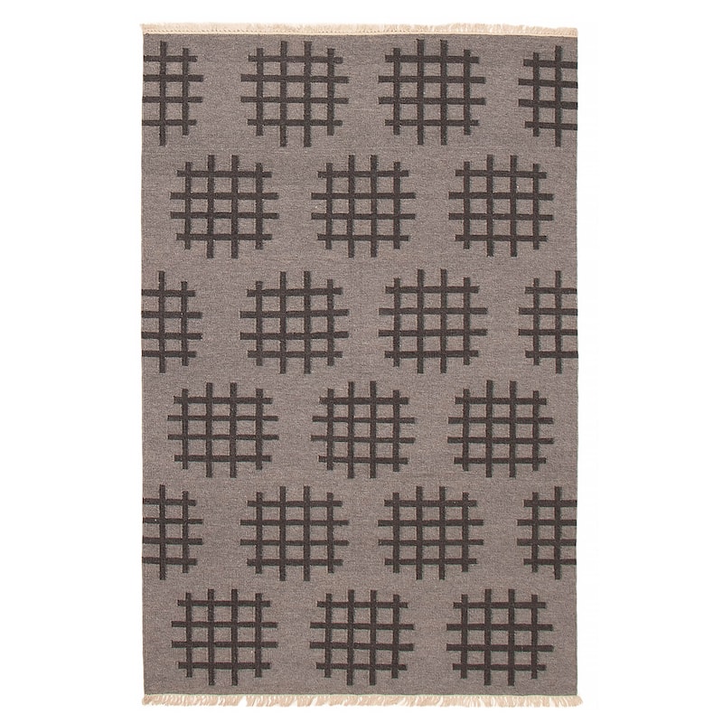 Ankara FW Grey Kilim 5'0" x 8'1" - 5'0 x 8'1 - Grey - 5'0 x 8'1