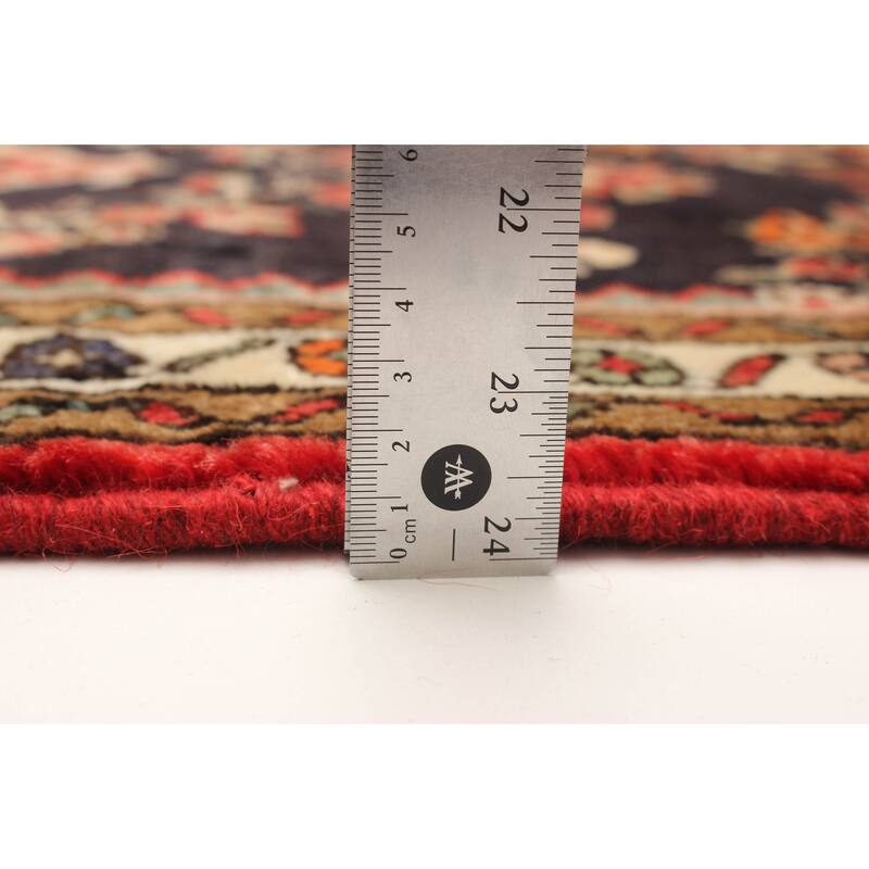 ECARPETGALLERY Hand-knotted Anadol Dark Navy Wool Rug - 2' 8" x 9' 11"