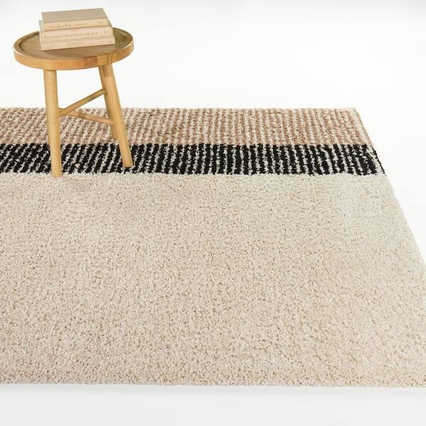 slide 2 of 5, Coleman Color Block Stripe Area Rug 5'3" x 7' - Pink/Brown