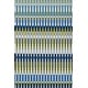 preview thumbnail 1 of 7, Momeni Icon Striped Indoor Outdoor Area Rug Blue - 2' X 3'