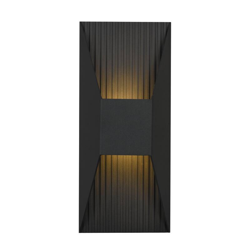 12 inch LED Wall Sconce - Black