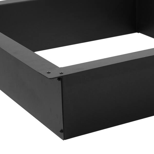 Shop Sunnydaze Square Heavy Duty Fire Pit Rim Diy Kit For Above Or