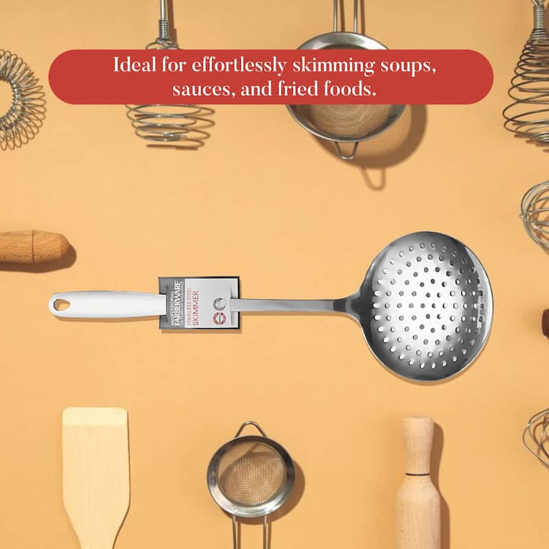 Farberware Professional Stainless Steel Skimmer With Loop Handle - 14 Inches