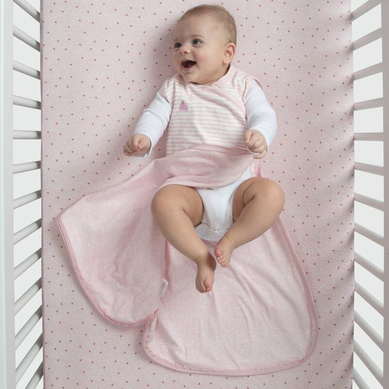 TrueSleep Sleep Sack with Built-In Swaddle - Pink
