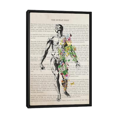 iCanvas "Human Body Anatomy Print" by Aged Pixel Framed Canvas Print