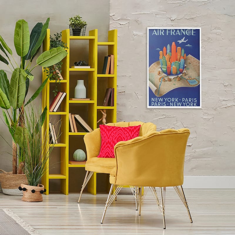 Stupell Air France Vintage Travel Framed Giclee Art Design By Marcus Jules
