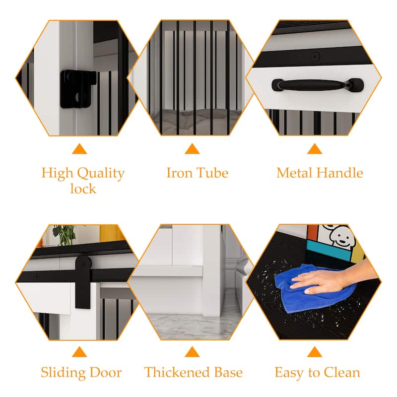 Elegant Dog Sanctuary Spacious Storage Top Secure Versatile Pet Crate
