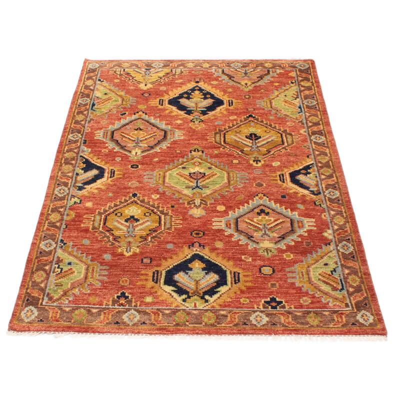 ECARPETGALLERY Hand-knotted Jules Serapi Red Wool Rug - 5'0 x 8'0