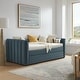 preview thumbnail 5 of 10, Veyla Channel Tufted Performance Velvet Twin Daybed With Trundle