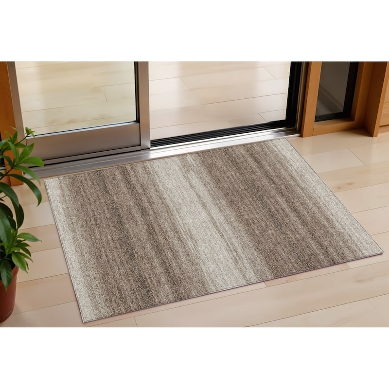 HomeRoots Abstract Transitional Rectangle Outdoor Rug - 3' x 5'