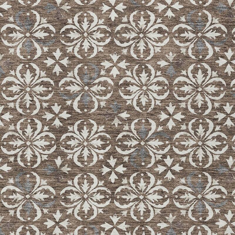 HomeRoots Floral Transitional Rectangle Outdoor Rug
