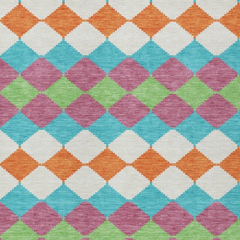 HomeRoots Geometric Transitional Rectangle Outdoor Rug