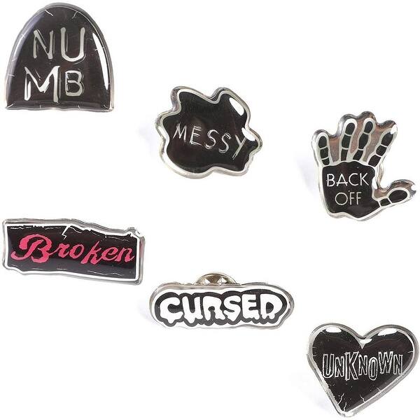 Trendy Brooch Lapel Pins 12 Pack